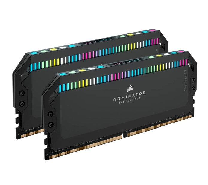 Corsair Dominator Platinum RGB 64GB (2x32GB) DDR5 UDIMM 6600Mhz C32 1.1V Black Desktop PC Gaming Memory-0