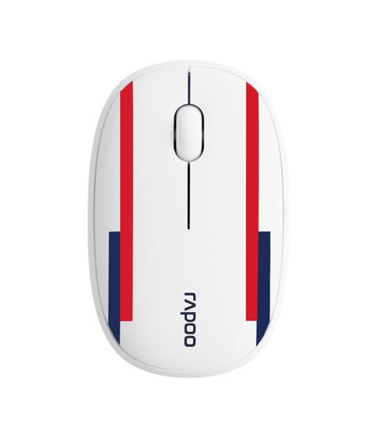 (LS) RAPOO Multi-mode wireless Mouse  Bluetooth 3.0, 4.0 and 2.4G Fashionable and portable, removable cover Silent switche 1300 DPI England - world cu-0