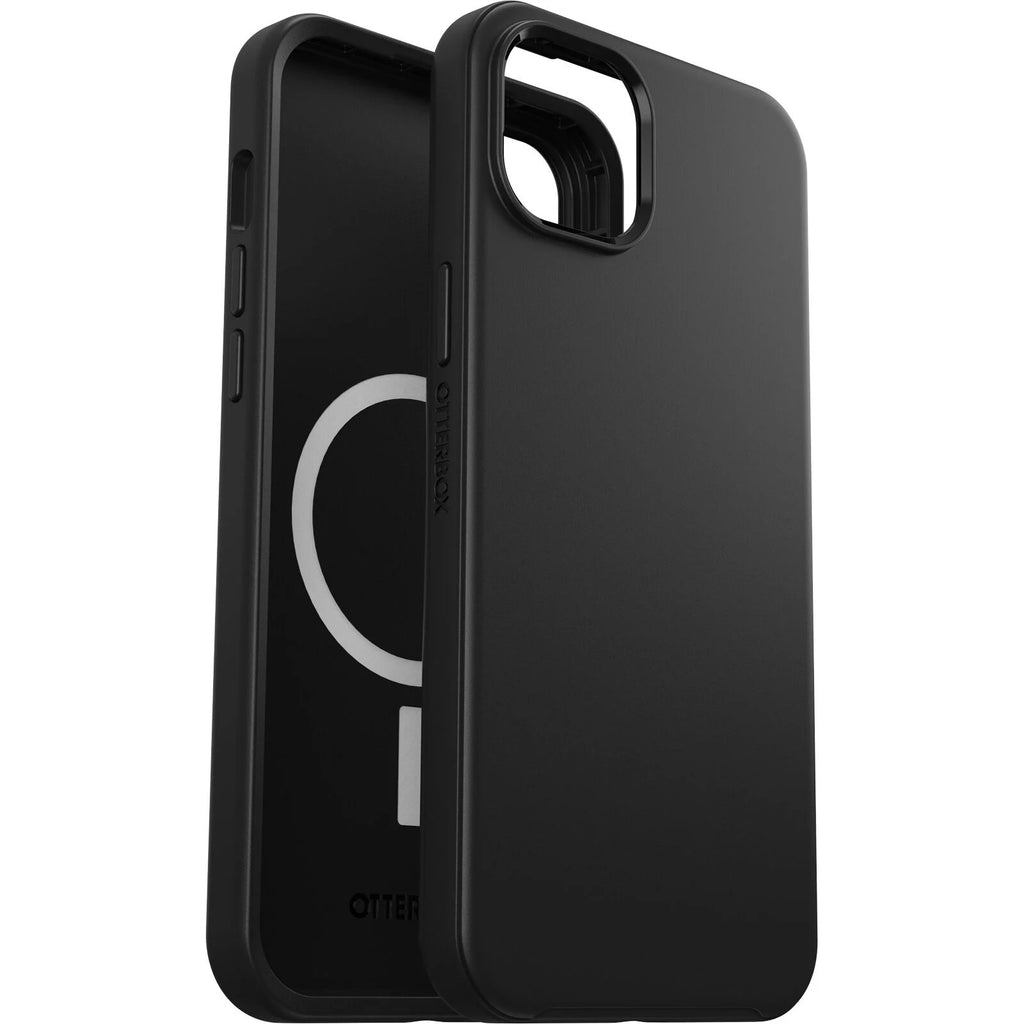 OtterBox Symmetry+ MagSafe Apple iPhone 15 Plus (6.7") Case Black - (77-92866), Antimicrobial, DROP+ 3X Military Standard, Raised Edges-0