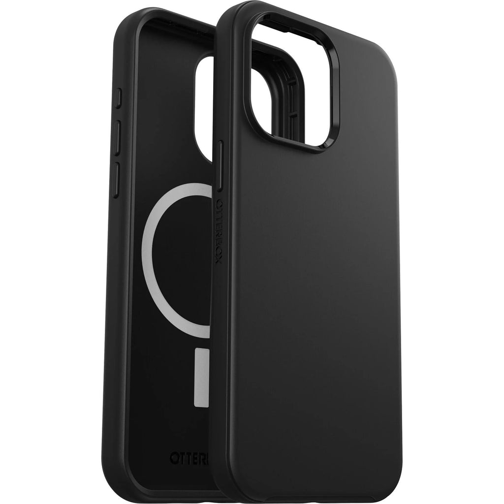 OtterBox Symmetry+ MagSafe Apple iPhone 15 Pro Max (6.7") Case Black - (77-92897), Antimicrobial, DROP+ 3X Military Standard, Raised Edges-0