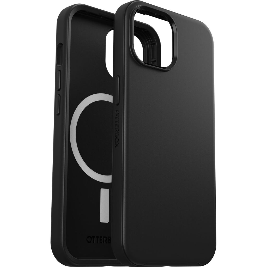 OtterBox Symmetry+ MagSafe Apple iPhone 15 (6.1") Case Black - (77-92928), Antimicrobial,DROP+ 3X Military Standard,Raised Edges,Ultra-Sleek-0