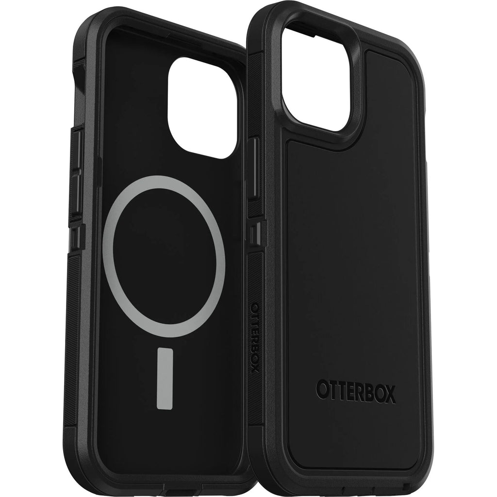 OtterBox Defender XT MagSafe Apple iPhone 15 (6.1") Case Black - (77-92971), DROP+ 5X Military Standard,Multi-Layer,Raised Edges,Port Covers-0