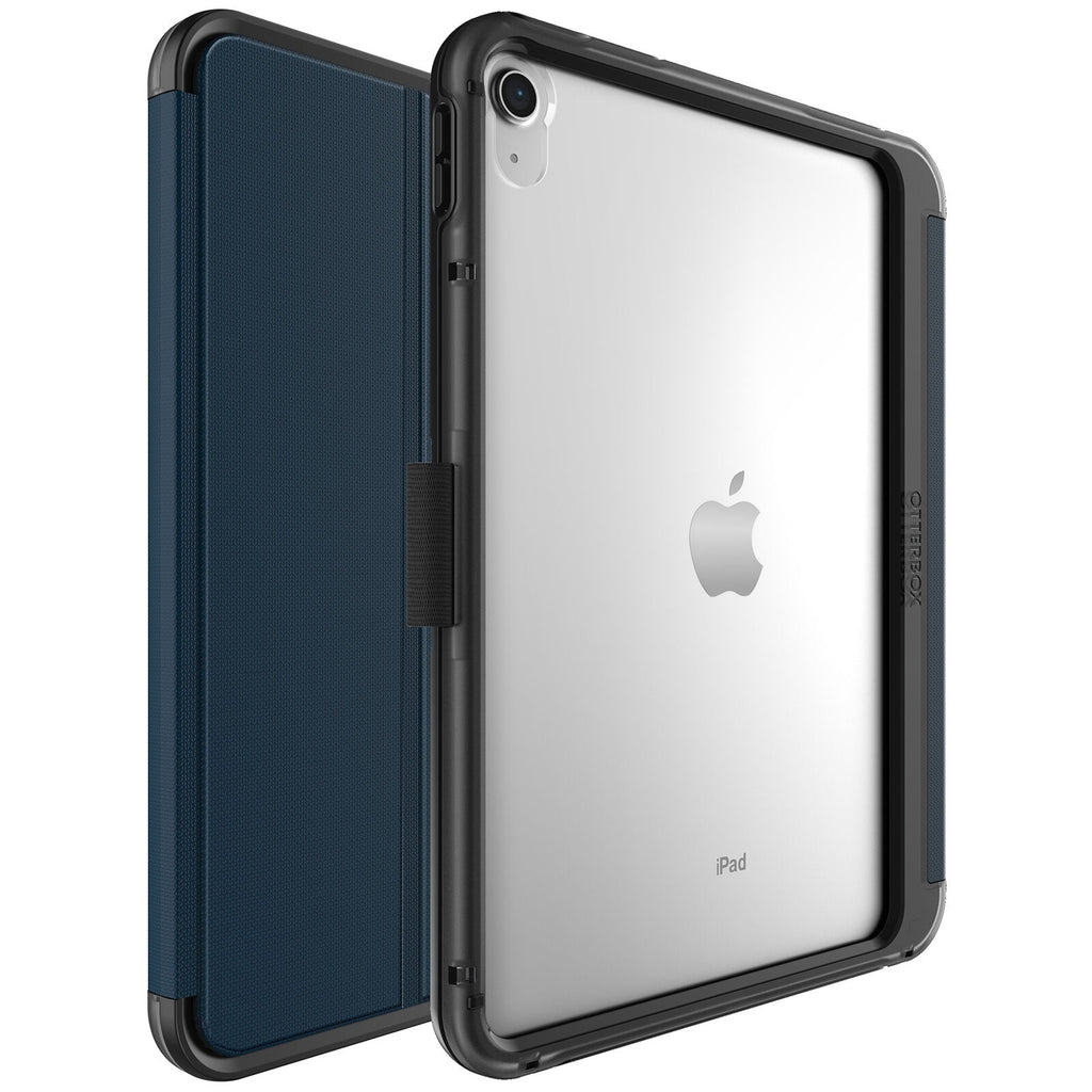OtterBox Symmetry Folio Apple iPad (10.9") (10th Gen) Case Coastal Evening (Clear/Blue) - (77-89965), Multi-Position Stand, Pencil Holder, Ultra-Slim-0