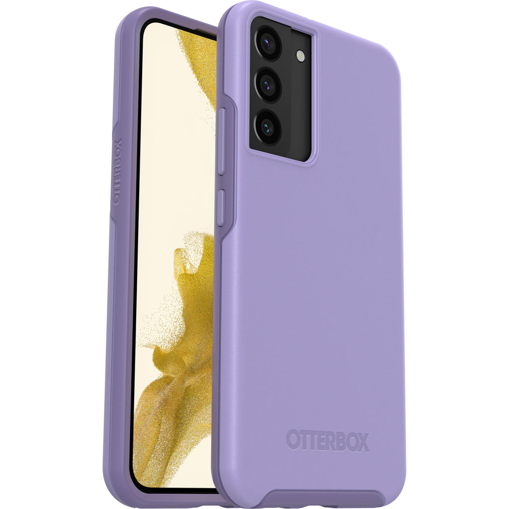 OtterBox Symmetry Samsung Galaxy S22+ 5G (6.6") Case Reset Purple (77-86436), Antimicrobial, DROP+ 3X Military Standard, Raised Edges, Ultra-Sleek-0