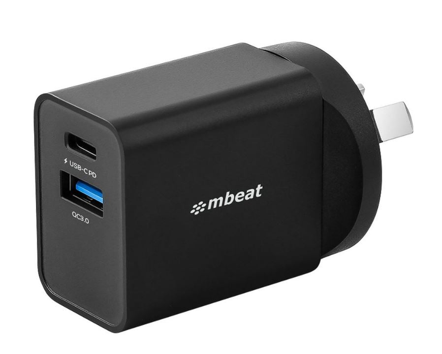 mbeat® Gorilla Power Dual Port 18W USB-C PD  QC 3.0 Charger-0