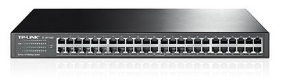 TP-Link TL-SF1048 48-Port 10/100Mbps Rackmount Switch energy-efficient Supports MAC 19-inch rack-mountable steel case 100% Data filtering-0