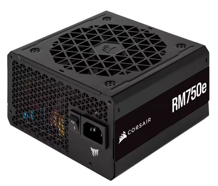 Corsair RM750e ATX 3.0, 12VHPWR Cable included. Fully Modular 80PLUS Gold ATX Power Supply, PSU, 7 Years Warranty. 2023-0