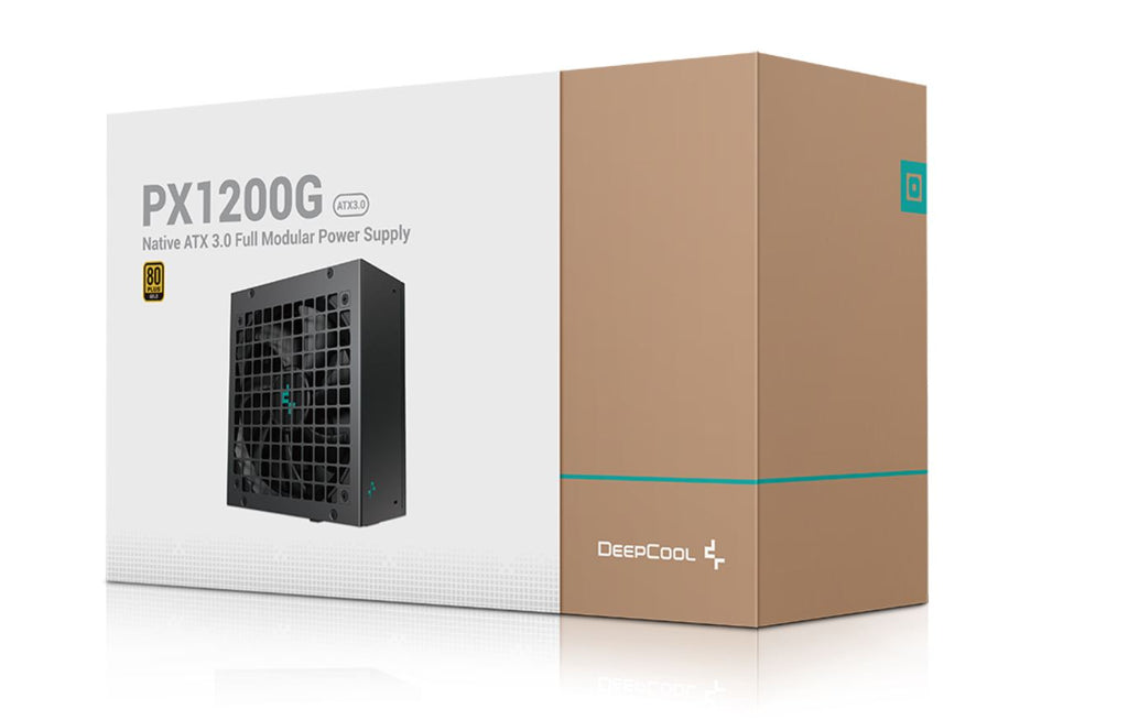 DeepCool PX1200-G 80+ GOLD/Cybenetics Platinum Power Supply, 135mm Fan, Japanese Capacitors,  DC to DC, ATX12V V3.0, 100,000 MTBF, 90% Efficiency-0