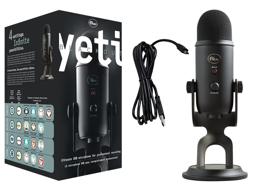 LOGITECH YETI Premium Multi-Pattern USB Microphone with Blue VO!CE 2-Year Limited Hardware Warranty-0