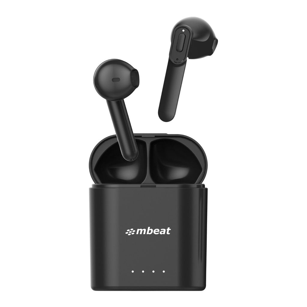 mbeat® E1 True Wireless Earbuds/Earphones - Up to 4hr Play time, 14hr Charge Case, Easy Pair-0