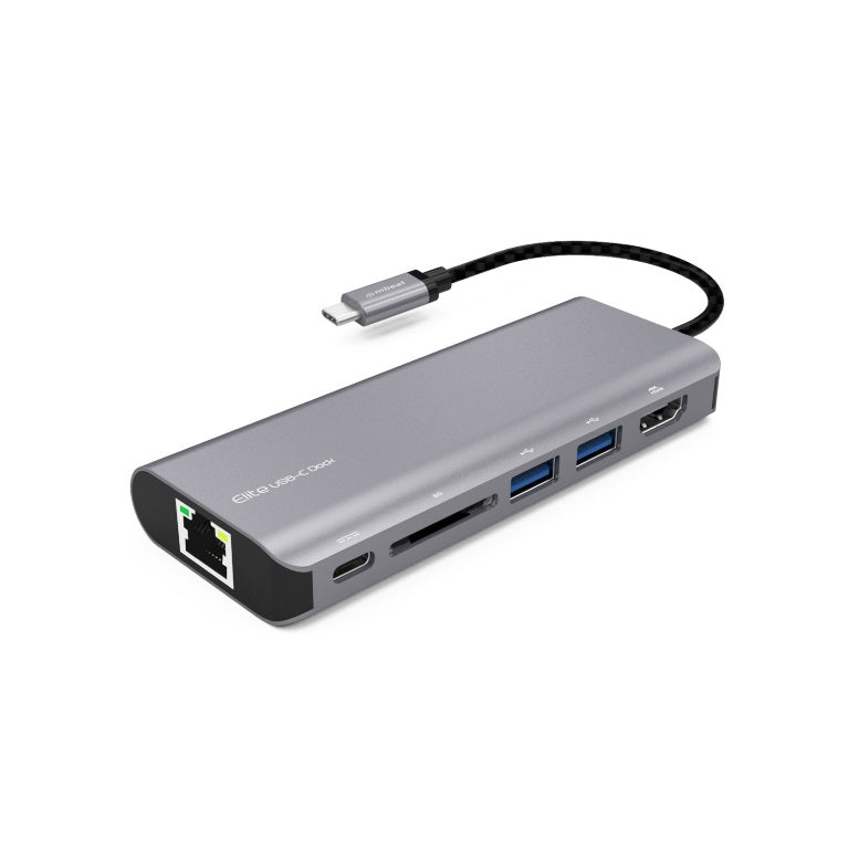 mbeat®  "Elite" USB Type-C Multifunction Dock - USB-C/4k HDMI/LAN/Card Reader/Aluminum Casing/Compatible with MAC/Desktop PC Notebook Laptop Devices-0
