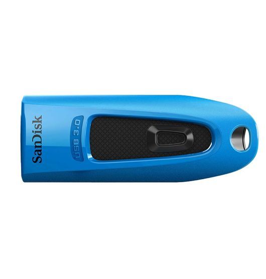SanDisk Ultra 32GB USB3.0 Flash Drive ~130MB/s Memory Stick Thumb Key Lightweight SecureAccess Password-Protected Retail 5yr BLUE-0