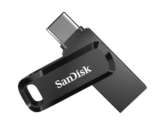 SanDisk 512GB Ultra Dual Drive Go 2-in-1 USB-C  USB-A Flash Drive Memory Stick 150MB/s USB3.1 Type-C Swivel for Android Smartphones Tablets Macs PCs-0