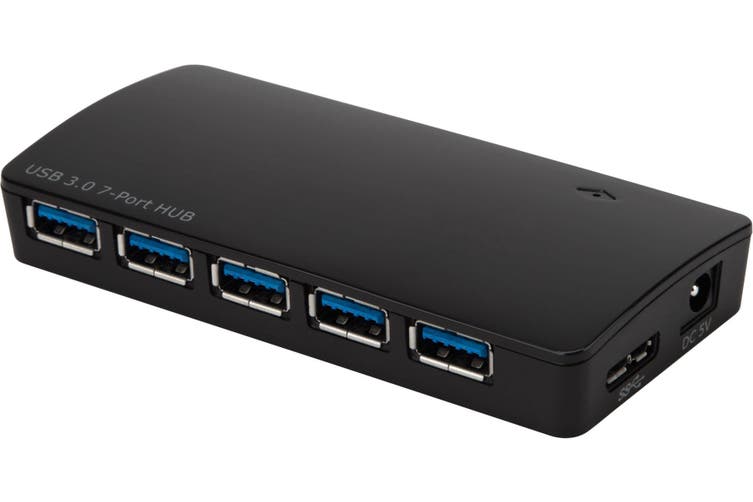 Targus 7 Port USB 3.0 Power Hub With Fast Charging and 5Gbps Transfer Speed/ Accept USB 2.0/1. x Devices-0