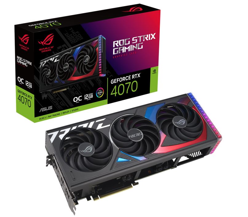 ASUS nVidia GeForce ROG-STRIX-RTX4070-O12G-GAMING 12GB GDDR6X OC Edition-0