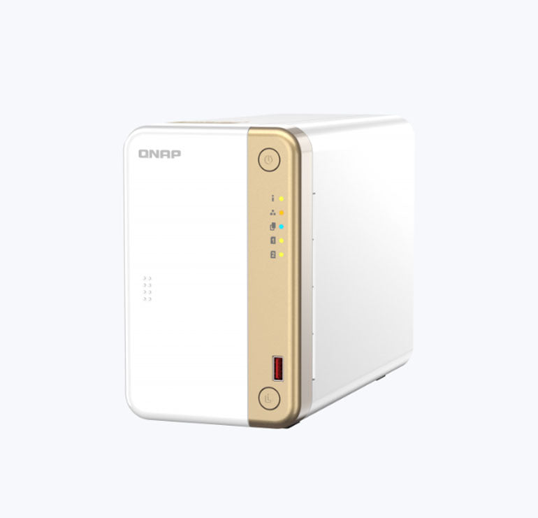 QNAP TS-262 2 Bay Multimedia NAS Intel Celeron N4505 Dual Core 2.9GHz 4GB 2.5Gbe 2x 3.5/2.5" SATA 2x M.2 2280 Nvme Expansion-0