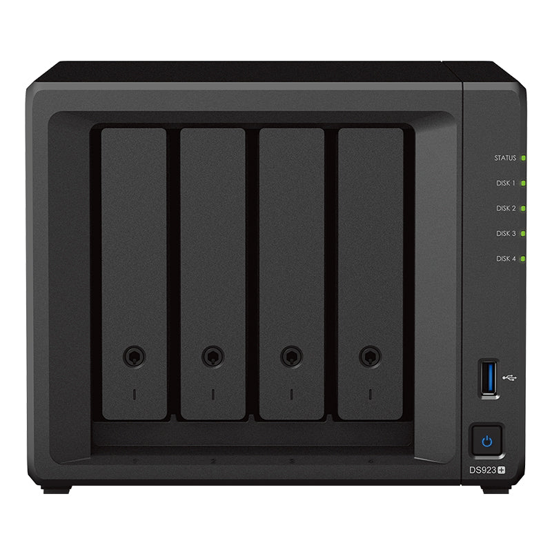 Synology DiskStation DS923+ 4-Bay AMD Dual Core CPU, 4GB RAM, 2xGbE NAS 2 x USB3.2, 1 x eSATA, 3Y WTY (DS920+ Replacement)-0