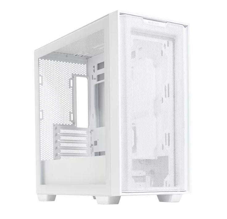 ASUS A21 Micro-ATX White Case, Mesh Front Panel, Support 360mm Radiators, Graphics Card up to 380mm, CPU air cooler up to 165mm (BTF)-0