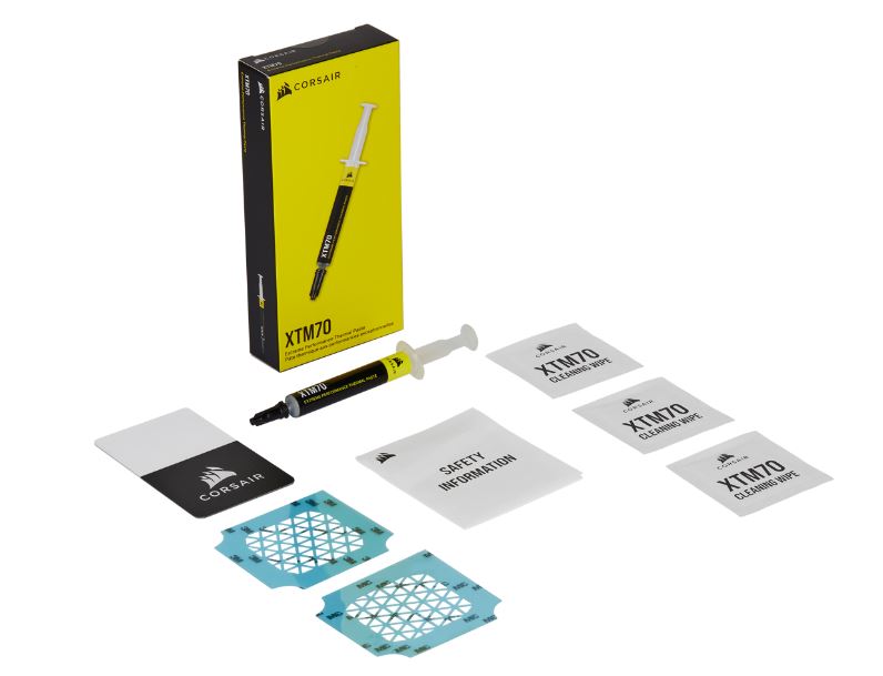 Corsair XTM70 Extreme Performance Thermal Paste, Thermal Grease. 3 Grams with Easy Applicator and cleaning Wipes.-0