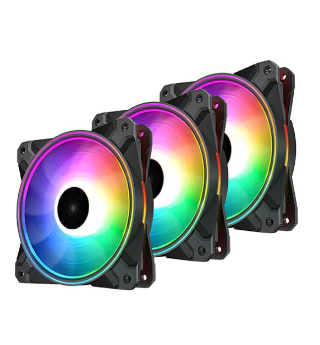 DeepCool CF120 PLUS 3 in 1 (3-Pack) Customisable Addressable RGB LED Lighting 3 PACK-0