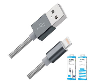 8Ware Premium 1m Apple Certified USB Lightning Data Sync Fast Charging Cable for iPhone X XS XR Max 8 7 6 iPad Air Mini iPod Retail Pack-0