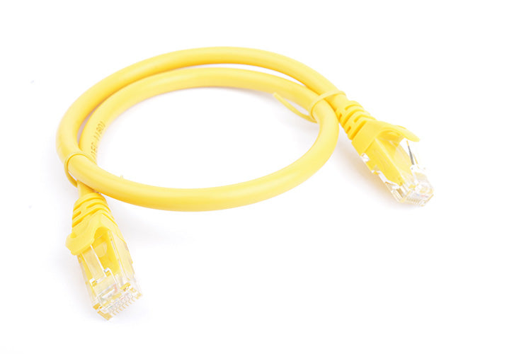 8Ware CAT6A Cable 0.5m (50cm) - Yellow Color RJ45 Ethernet Network LAN UTP Patch Cord Snagless-0