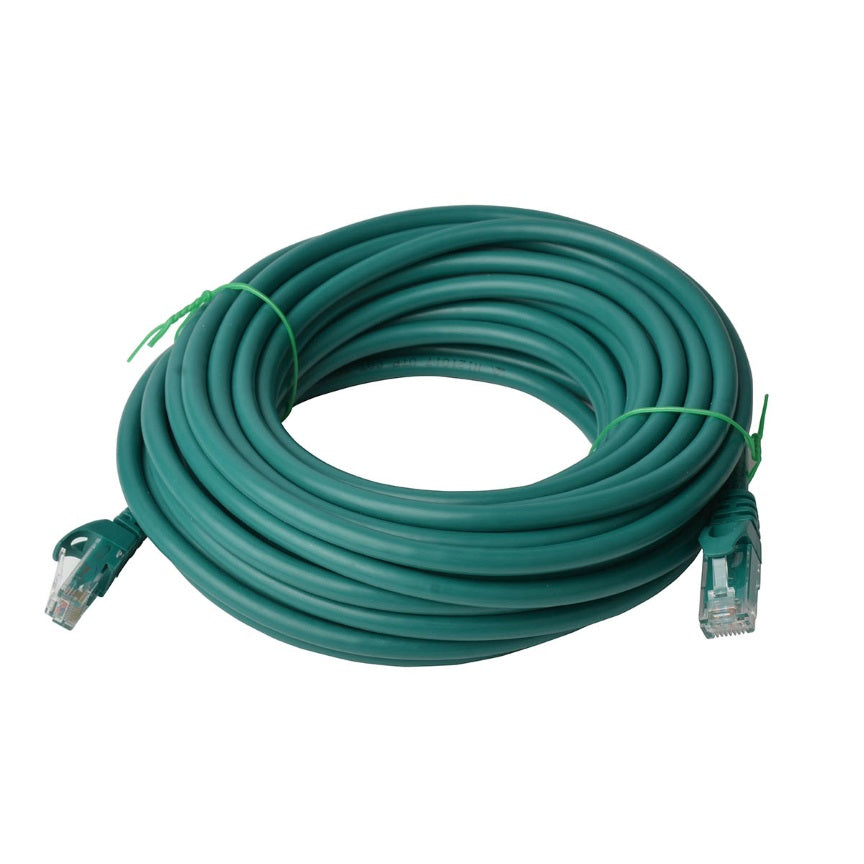 8Ware CAT6A Cable 50m - Green Color RJ45 Ethernet Network LAN UTP Patch Cord Snagless-0