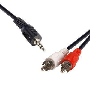 8Ware 3.5 Streo Plug to 2 x RCA Plug 1.5m-0