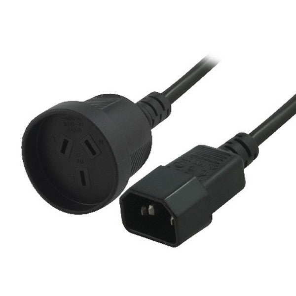 8Ware Power Extension Cable 15cm 3-Pin AU to IEC C14 Female to Male for UPS ~CBC-RC-3083 H40UPSIEC150MM-0