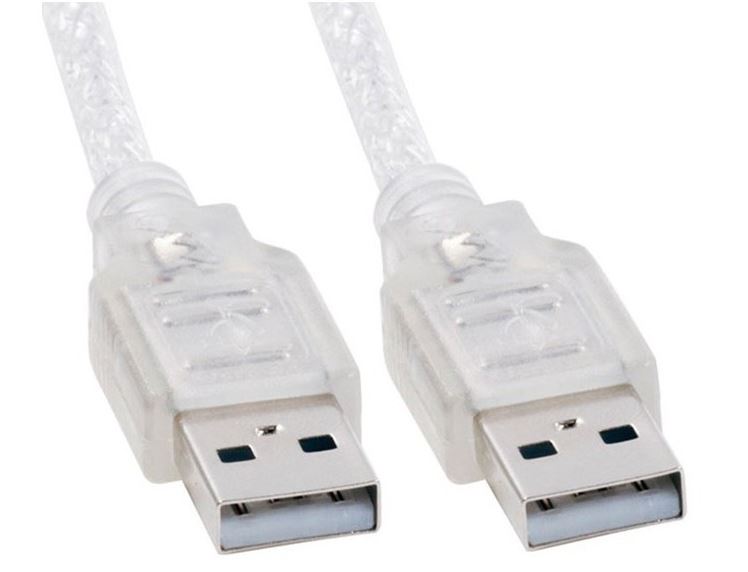 8Ware 2m USB 2.0 Cable - Type A to Type A Male to Male High Speed Data Transfer for Printer Scanner Cameras Webcam Keyboard Mouse Joystick-0