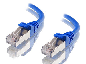 Astrotek CAT6A Shielded Ethernet Cable 1m Blue Color 10GbE RJ45 Network LAN Patch Lead S/FTP LSZH Cord 26AWG-0