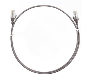 8ware CAT6 Ultra Thin Slim Cable 3m / 300cm - Grey Color Premium RJ45 Ethernet Network LAN UTP Patch Cord 26AWG for Data-0