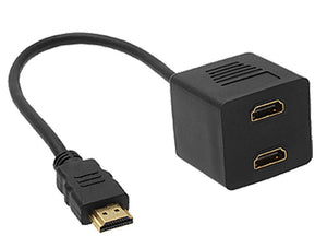 Astrotek HDMI Splitter Cable 15cm - v1.4 Male to 2x Female Amplifier Duplicator Full HD 3D-0