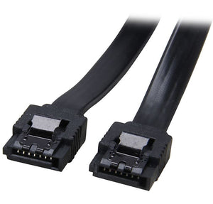 Astrotek SATA 3.0 Data Cable 30cm 7 pins Straight to 7 pins Straight with Latch Black Nylon Jacket 26AWG-0