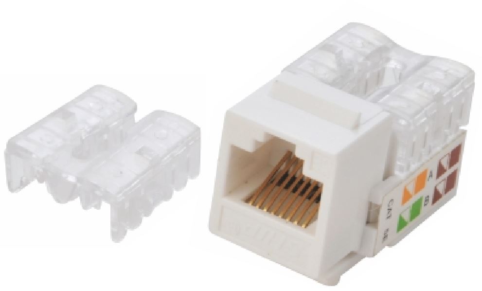 Astrotek CAT6 UTP Outlets Network Keystone Jack for Socket kit 10pcs per pack Poly Bag White LS-0