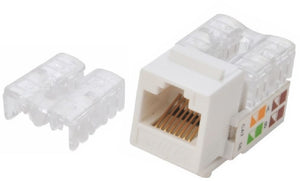 Astrotek CAT6 UTP Outlets Network Keystone Jack for Socket kit 10pcs per pack Poly Bag White LS-0