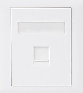 Astrotek CAT6 RJ45 Network Wall Face Plate Outlets 86x86mm 1 Port Socket Kit-0