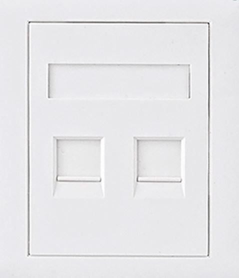 Astrotek CAT6 RJ45 Network Wall Face Plate Outlets 86x86mm 2 Port Socket Kit LS-0