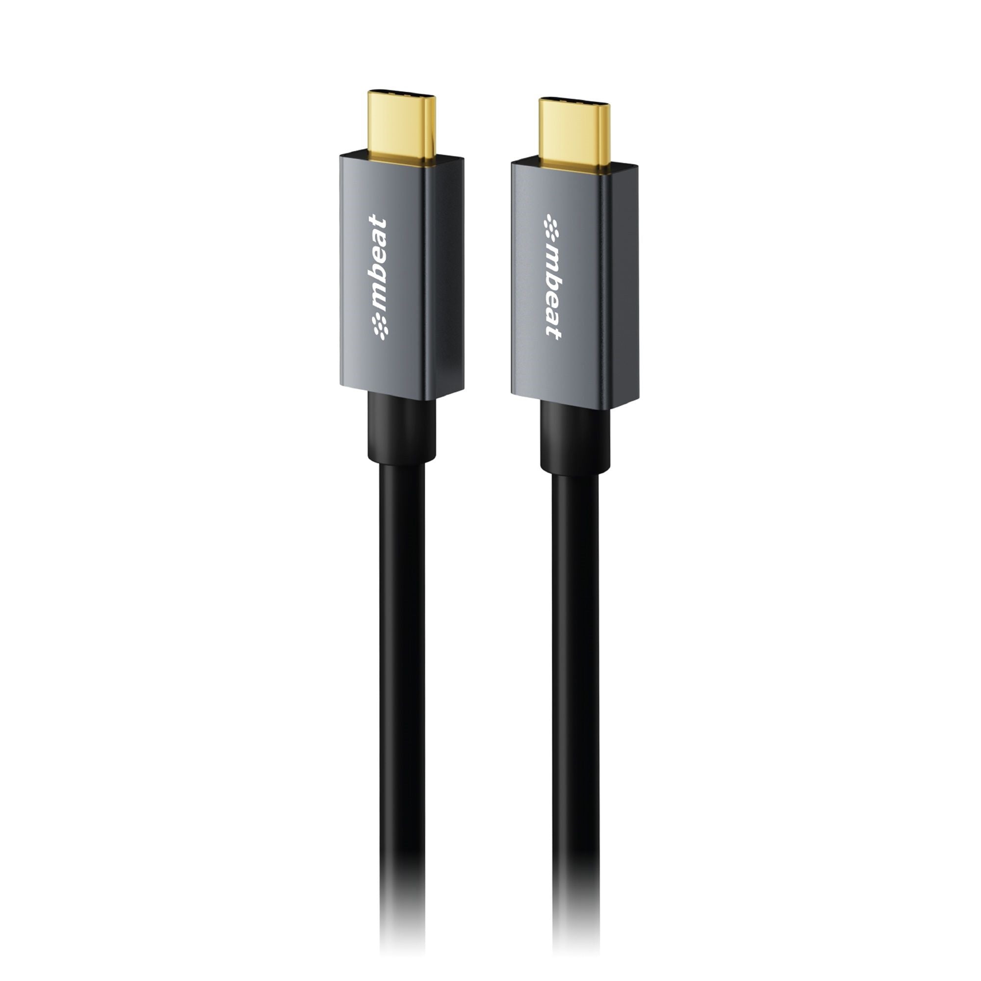 mbeat Tough Link 1m USB 4.0 USB-C Cable - Space Grey Video Resolution_ Maximum 8K/60Hz-0