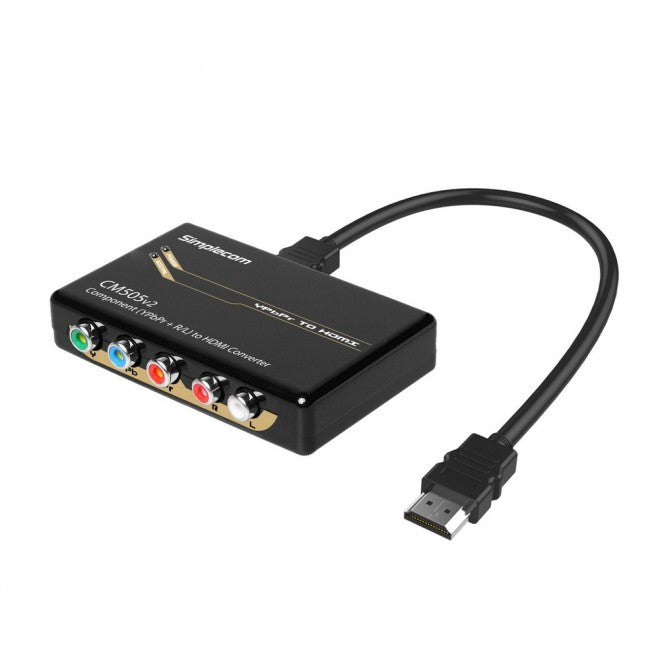 Simplecom CM505v2 Component (YPbPr + Stereo R/L) to HDMI Converter Full HD 1080p(LS)-0