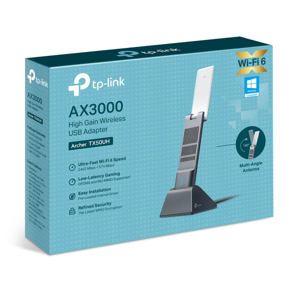 TP-Link Archer TX50UH AX3000 High Gain Wireless USB Adapter-0