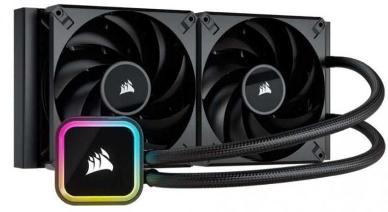 Corsair H115i Elite 280mm Radiator, 2x AF120 Zero RPM, Variable Fans via ICUE,, Ultra Bright RGB Pump Head. Liquid Cooling, 5 Yrs Warranty.-0