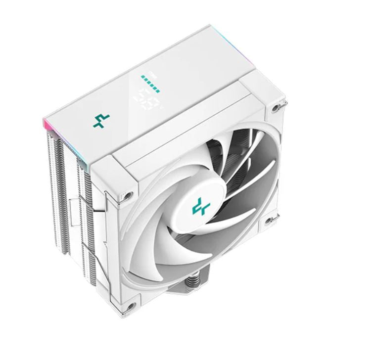 DeepCool AK400 DIGITAL WHITE Performance CPU Cooler, 4 Heat Pipe Tower, High-Performance FDB Fan, Real-Time Status Screen Intel LGA1700/1200/1151/115-0