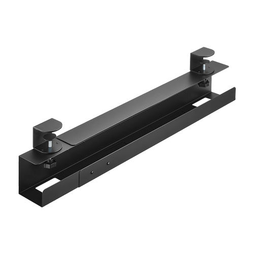 Brateck Extendable Clamp-On Under Desk Cable Tray --  Black-0