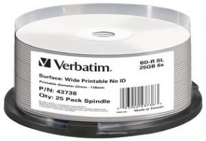 Verbatim Blu-Ray BD-R 25pk 25GB, 6x, Spindle-0