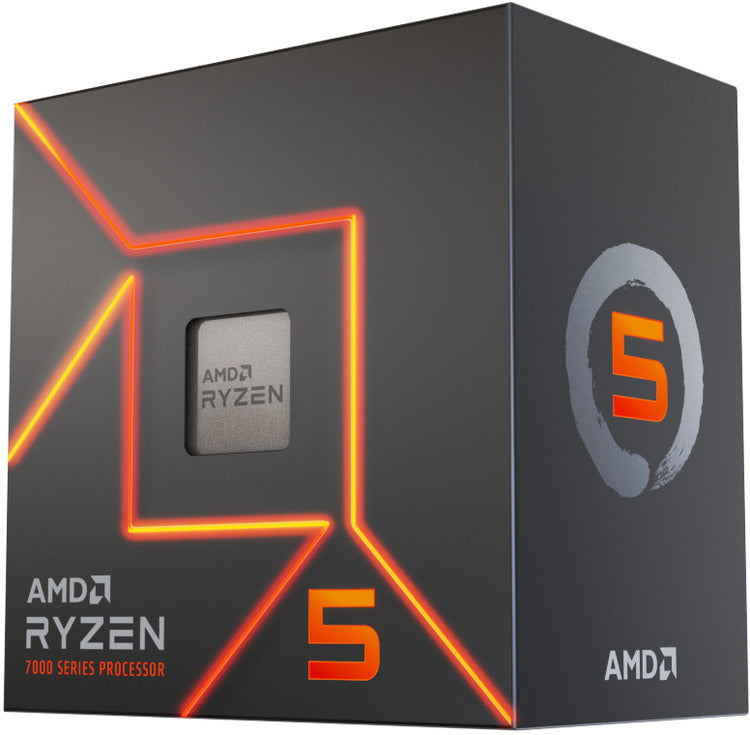 AMD Ryzen 5 7600 6 Cores / 12 Threads, 65 watts, Max Freq 5.2Ghz, 38MB Cache, Wraith Stealth Cooler  Radeon Graphics-0