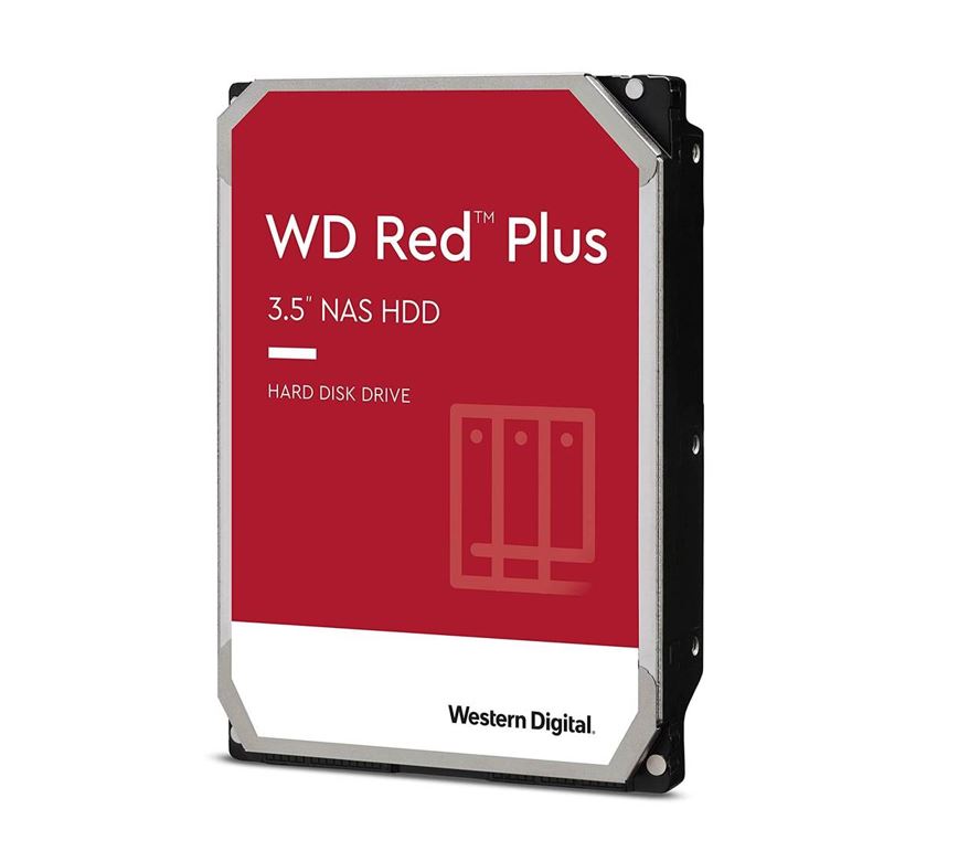 Western Digital WD Red Plus 10TB 3.5" NAS HDD SATA3 7200RPM 256MB Cache 24x7 180TBW ~8-bays NASware 3.0 CMR Tech 3yrs wty-0