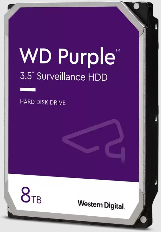 Western Digital WD Purple 8TB 3.5" Surveillance HDD 256MB Cache SATA  3-Year Limited Warranty-0