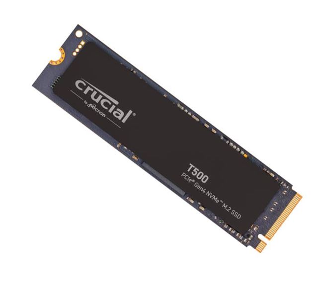 Crucial T500 1TB Gen4 NVMe SSD - 7300/6800 MB/s R/W 600TBW 1440K IOPs 1.5M hrs MTTF Acronis True Image Adobe Creative Cloud for PS5 ~MZ-V8P1T0BW-0