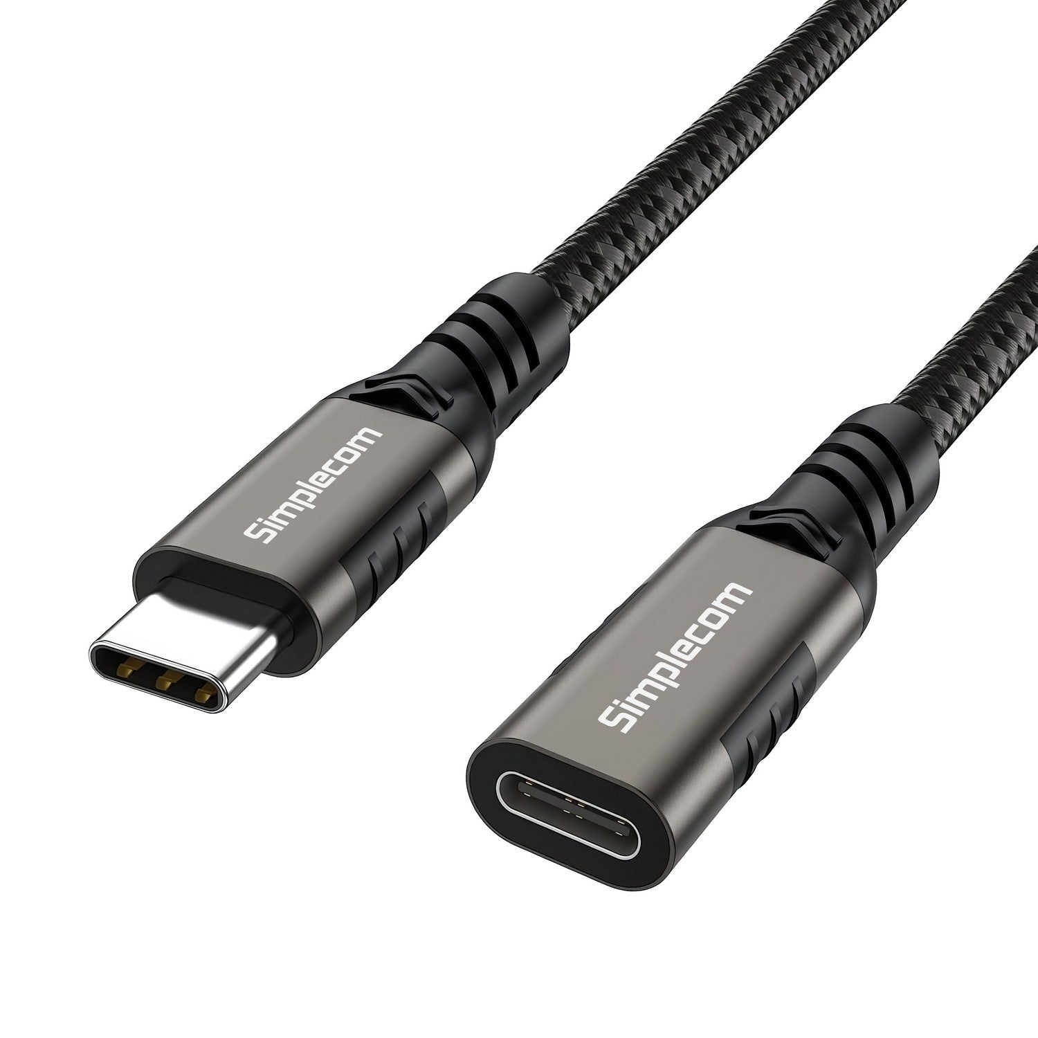 Simplecom CAU605 USB-C Male to Female Extension Cable USB 3.2 Gen2 PD 100W 20Gbps 0.5M-0